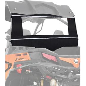 CFMOTO Zforce Soft Rear Windshield, Waterproof UTV Rear Clear View Soft Back Windshield Compatible with ZForce 500/2018-2019 ZForce 1000s/ZForce 800, Full Windshield All-Weather Applicable