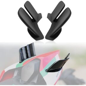 Motorcycle Rear Spoiler Wing Moto Winglets for Ducati Accessories - Motorcycle Side Wind Fairing for Ducati Panigale Streetfighter V2 V4 V4S V4R (2018-2024) (Matte Black)