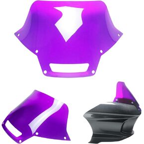 Grape Purple Acrylic PMMA Outer Headlight Fairing Windscreen Windshield Fits for Harley Davidson Low Rider ST FLXRST FXRST 2022-2024 (Purple)