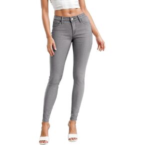 Hybrid & Company Womens Super Comfy Stretch Denim 5 Pocket Jean P22882SK Grey 11 Short