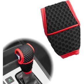 Car Gear Shift Cover, Automotive Manual Stick Shifting Knob Protector, Mini Anti-Slip Automotive Shifter Lever Cover Decor Accessories, Universal Car Interior Accessories Fits Car SUV (red)