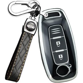 ontto 3-button Key Cover Fit for Nissan 2023 Accessories Key Fob Case Soft TPU Key Shell for Pathfinder Kicks X-Trail Rogue