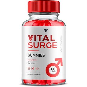 Vital Surge Gummies, Vital Surge Gummies Max Strength Vitamin Support Supplement, VitalSurge Advanced Health Wellness Support Formula Gummies (60 Gummies)