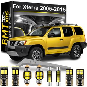 LED Interior Light Kit Replacement for Nissan Xterra 2005 2006 2007 2008 2009 2010 2011 2012 2013 2014 2015, Super Bright 6000K White