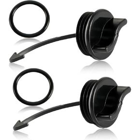2PCS Drain Plug Cover Caps Compatible with Sea-Doo RXT GTI GTX GTS Wake 130 155 Spark 300 900 Replace#: 292001320 292001352