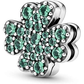 MiniJewelry المرأة انعكاسات كليب سحر ل انعكاسات الأساور فضة مقاطع سحر هدية عيد ميلاد الأخضر