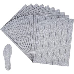 BENECREAT 10 Pcs Shoe Sole Board, 11x8.7 Inch Gray Strobel Insole Sheet, Non-Woven Fabric, Shoe Inserts for Barefoot, Shoe Making Supplies