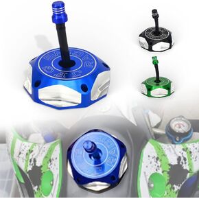 Dirt Bike Gas Cap Fuel Tank Cap for KLX110/L 2010-2024, KLX140/L 2008-2024, KX250 2005-2008/2019-2024, KX250F 2006-2019 And More Dirt Pit Bike, GREEN
