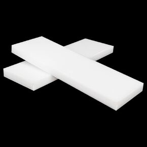 2 Pack Polyethylene Tapping Block – Professional Grade Solid Plastic Blocks for Precision DIY Projects, Heavy-Duty Home Improvement Block, Rectangular (8 x 3 x 2 inch), by KUKLIPJIM