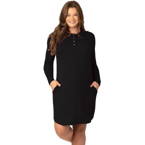 Kindred Bravely Riley Ribbed Maternity & Nursing Nightgown | Long Sleeve Postpartum Pajamas