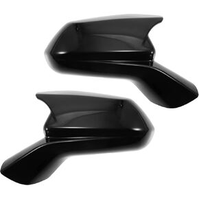 X AUTOHAUX 1 Pair Door Wing Rearview Side Mirror Cover Trim Shell Black for Chevrolet Camaro 2016-2023