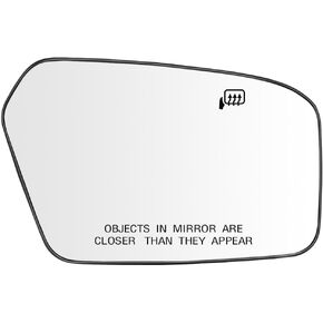 Seazeal Driver Side Heated Mirror Glass Replacement for Ford Fusion Mercury Milan 2006-2010 Lincoln MKZ 2007-2010 6E5Z17K707B (Left Side)