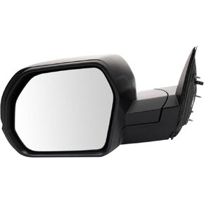 TRQ Left Mirror Manual Folding without Housing Turn Signal Drivers Side Compatible with 2022-2024 Toyota Tundra TO1320432