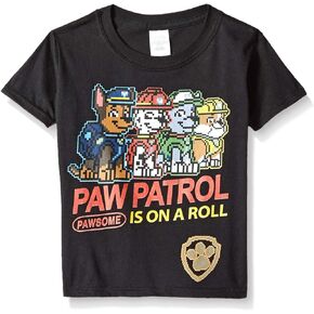 تيشيرت Little Paw Patrol للأولاد من Nickelodeon على شكل لعبة فيديو بأكمام قصيرة