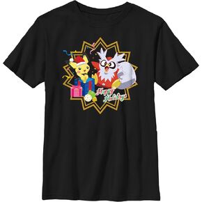 Fifth Sun Kids' Pokemon Holiday Party Boys Short Sleeve Tee Shirt