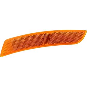 DAT AUTO PARTS Front Right Passenger Side Bumper Cover Reflector Signal Marker Light Lamp Replacement For 2014-2019 Cadillac CTS ATS 2016-2024 Chevy Camaro Orangle Plastic Lens GM2551200 23169182