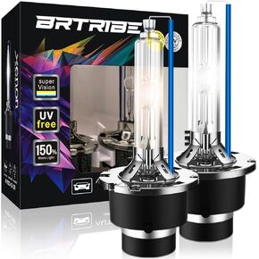 D2S HID Bulbs Xenon Headlight High Low Beam 35W 6000K Cool White 85122 66240 66040 66240cbi Replacement Rugged all-aluminum stand - Pack of 2