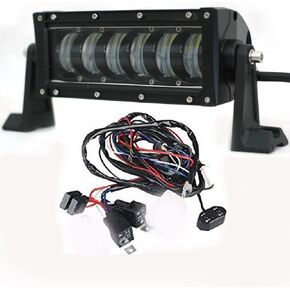 8 Inch 48w Led Light Bar with High Low Beam Led Work Light Spot Flood Combo for SUV,ATV,Truck,Boat (10 inch 48w)