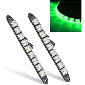 2PCS Daytime Running Strip Lights, Daylight Driving Weatherproof Decoration Light Kit, High Power Clearance Light, Flexible Bright Spot Fog Lamp, Auto Accessories Fit Most Cars (White)