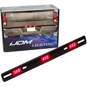 iJDMTOY 17-Inch Universal Fit Red Lens 18-LED Truck Rear Tailgate or Trailer ID Light Bar Compatible with F150 F250 F350 RAM Silverado Sierra 1500 2500 3500, etc