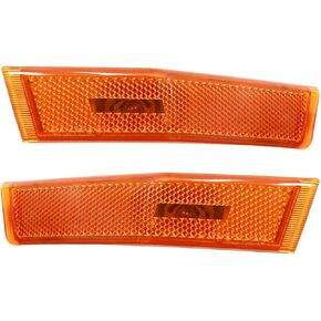 7A1Z-15A201-A Front Bumper Side Marker Light Reflector Lens, Replacement for Lincoln MKX 2007-2010, Replaces 7A1Z-15A201-B