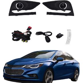 labwork Left Driver and Right Passenger Sides Pair Fog Lights Assembly Replacement for Chevy Cruze 2016-2018 Fog Lights Driving Lamps 84095931