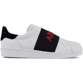 Armani Exchange Men's Contrast Rubber Logo Strap Sneaker