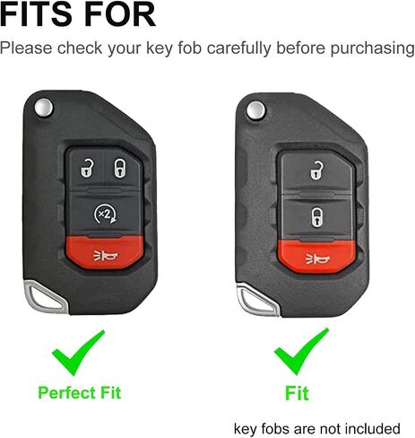 Key Fob Cover for Jeep with Keychain Soft TPU Car Key Shell Case Protector Compatible with Jeep 2020 2021 Gladiator JT Sahara JLU 2018-2021 Jeep Wrangler JL JLU Rubicon (White) in Kuwait