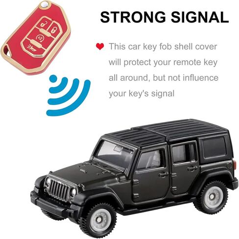 Key Fob Cover for Jeep with Keychain Soft TPU Car Key Shell Case Protector Compatible with Jeep 2020 2021 Gladiator JT Sahara JLU 2018-2021 Jeep Wrangler JL JLU Rubicon (White) in Kuwait