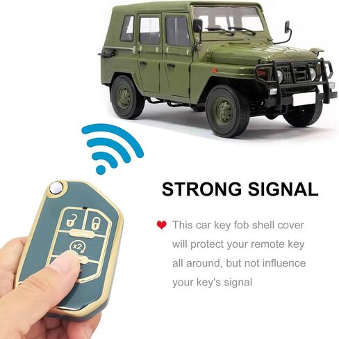 Key Fob Cover for Jeep with Keychain Soft TPU Car Key Shell Case Protector Compatible with Jeep 2020 2021 Gladiator JT Sahara JLU 2018-2021 Jeep Wrangler JL JLU Rubicon (White) in Kuwait