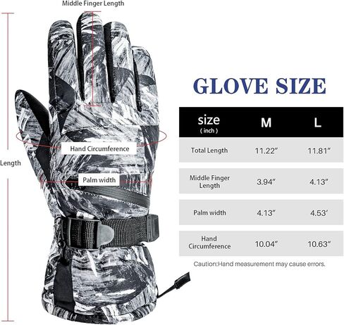 Durio Ski Gloves Men Women Waterproof Touchscreen Snowboarding Gloves Snow Gloves for Men Women Winter Snowmobile Gloves in Saudi Arabia