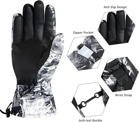 قفازات دوريو للتزلج للرجال والنساء، مقاومة للمياه، قفازات التزلج على الجليد، قفازات الثلج للرجال والنساء، قفازات الشتاء على الجليد in Kuwait