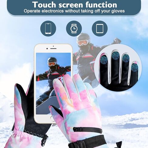 قفازات دوريو للتزلج للرجال والنساء، مقاومة للمياه، قفازات التزلج على الجليد، قفازات الثلج للرجال والنساء، قفازات الشتاء على الجليد in Kuwait