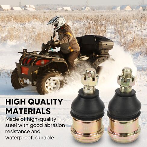 مجموعة نهاية قضيب التعادل زوج M12 محامل نهاية قضيب ذراع مستديرة وصلة كروية ربط قضيب كروي مفصل كروي علوي/سفلي لـ 50cc‑250cc ATV UTV QUAD Dirt Bike Go Kart in Kuwait