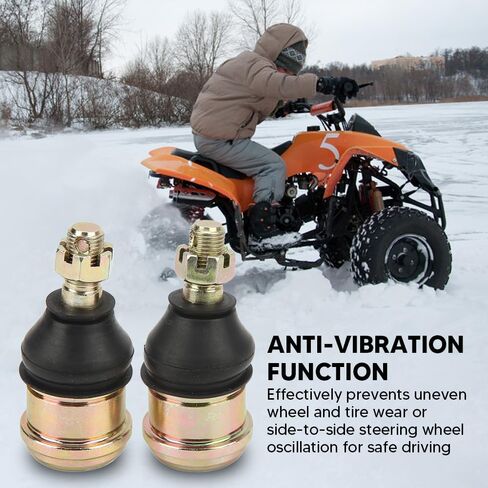 مجموعة نهاية قضيب التعادل زوج M12 محامل نهاية قضيب ذراع مستديرة وصلة كروية ربط قضيب كروي مفصل كروي علوي/سفلي لـ 50cc‑250cc ATV UTV QUAD Dirt Bike Go Kart in Kuwait
