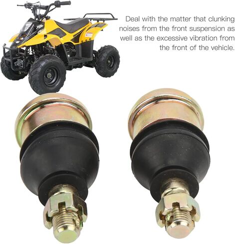 مجموعة نهاية قضيب التعادل زوج M12 محامل نهاية قضيب ذراع مستديرة وصلة كروية ربط قضيب كروي مفصل كروي علوي/سفلي لـ 50cc‑250cc ATV UTV QUAD Dirt Bike Go Kart in Kuwait