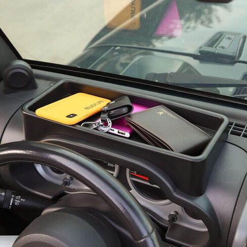 RT-TCZ JK Dashboard Storage Organizer Tray Phone Sunglasses Box Container for 2007-2010 Jeep Wrangler JK JKU Unlimited in Saudi Arabia