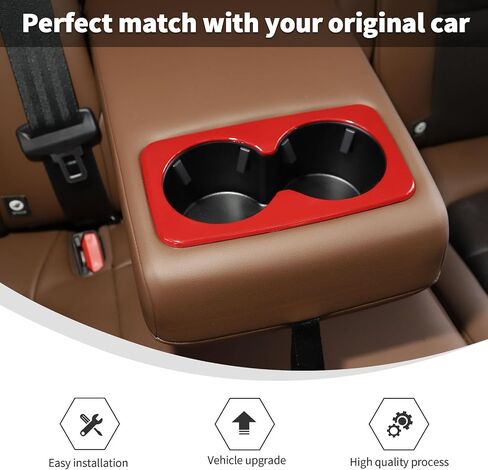 Linskip فتحة تهوية خلفية متوافقة مع Ford Bronco Sport 2021-2023 2024 2025، غطاء فتحة تهوية Bronco Sport Rear A/C، ملحقات Bronco Sport الداخلية (ألياف الكربون) in Kuwait