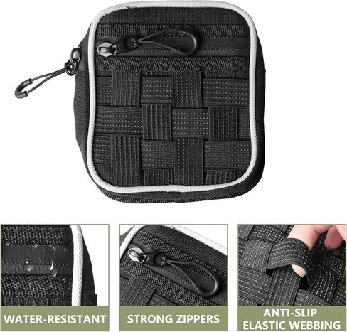 Center Console Organizer Molle Pouches for Ford Bronco Accessories 2021 2022 2023 2024 2025 Molle Panel Armrest Organizer EDC Tool Pouch Multi-Purpose Gadget Tool Gear Bag, Black in Kuwait