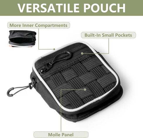 Center Console Organizer Molle Pouches for Ford Bronco Accessories 2021 2022 2023 2024 2025 Molle Panel Armrest Organizer EDC Tool Pouch Multi-Purpose Gadget Tool Gear Bag, Black in Kuwait