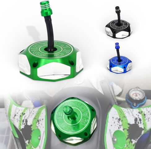 Dirt Bike Gas Cap Fuel Tank Cap for KLX110/L 2010-2024, KLX140/L 2008-2024, KX250 2005-2008/2019-2024, KX250F 2006-2019 And More Dirt Pit Bike, GREEN in Kuwait