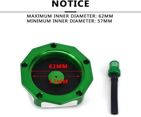 Dirt Bike Gas Cap Fuel Tank Cap for KLX110/L 2010-2024, KLX140/L 2008-2024, KX250 2005-2008/2019-2024, KX250F 2006-2019 And More Dirt Pit Bike, GREEN in Kuwait