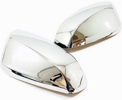 Side View Mirror Cover Compatible With Toyota Sienna 2021 2022 2023 2024 Rearview Mirror Trims Exterior Car Accessories ABS 2PCS(Glossy Chrome Style) in Saudi Arabia