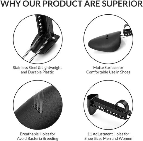 FONHERILI Shoe Trees Men Stretcher Holder Shaper Support with A Shoe Bag in Kuwait