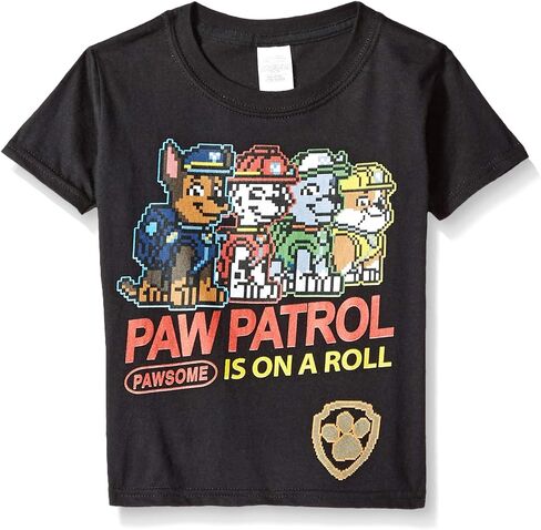 Nickelodeon Boys' Little Paw Patrol is on a Roll Video Game Short Sleeve Tshirt in Saudi Arabia