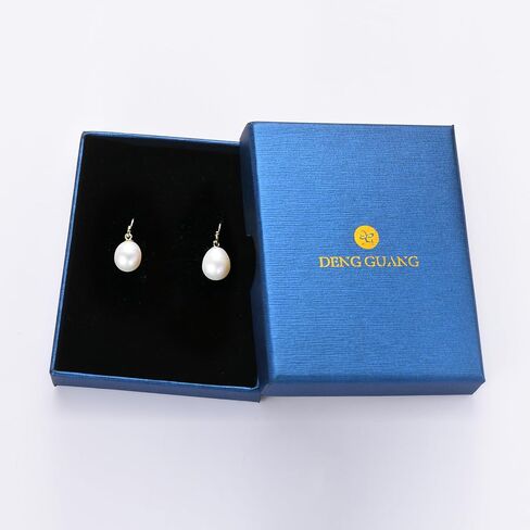 Freshwater Pearl Drop Earrings for Women, Sterling Silver Pearl Dangle Earrings Wedding Jewelry Gift for Bride Bridesmaid in Kuwait