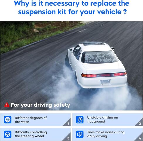 4pc Front Lower Control Arms with Ball Joint Suspension Kit Fit for Hyundai for Sonata 2006 2007 2008 2009 2010 K641392 K641391 K500035 in Kuwait