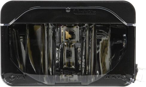 مصباح أمامي LED 27645C من Truck-Lite (مستطيل مقاس 4 بوصات × 6 بوصات، عدسة بولي كربونات، ألومنيوم، شعاع عالٍ، 12-24 فولت) in Kuwait