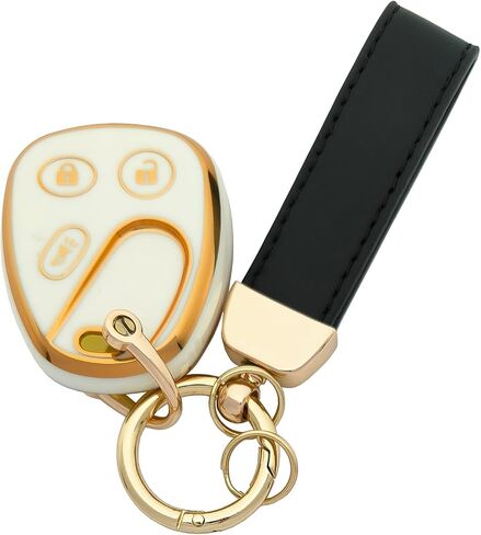TPU Key Fob Cover fit for Chevy Tahoe Suburban Silverado Avalanche Equinox Sierra Yukon Cadillac Hummer Torrent in Kuwait