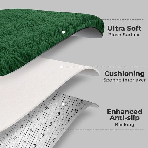 سجاد 5x7 لغرفة المعيشة، سجاد منطقة رقيق 5x7 لغرفة النوم، سجادة قطيفة غير قابلة للانزلاق لغرفة اللعب، سجادة أشعث ناعمة لغرفة الأطفال، سجادة غامضة لغرفة النوم، رمادي in Kuwait